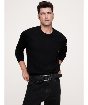 イタリアンメリノ クルーネックセーター