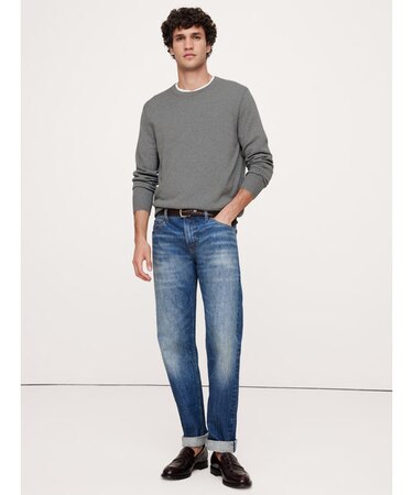 イタリアンメリノ クルーネックセーター