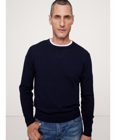 イタリアンメリノ クルーネックセーター