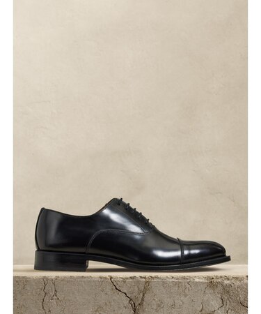 Mesi レザー キャップトゥ オックスフォードシューズ