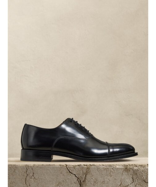 Mesi レザー キャップトゥ オックスフォードシューズ