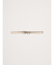 スリム メタリックレザーベルト