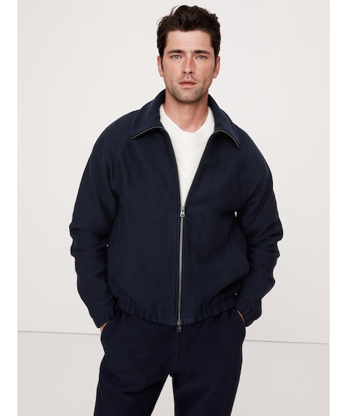 フレンチテリー ジップアップスウェットシャツ