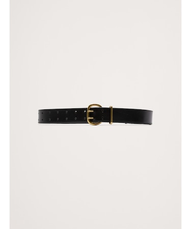 レザー ダブルパンチ ウエストベルト