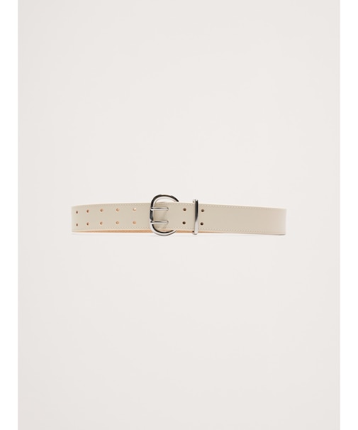 レザー ダブルパンチ ウエストベルト