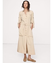 ドレーピー ユーティリティ シャツドレス