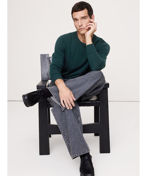 ◆メリノクルーネックセーター