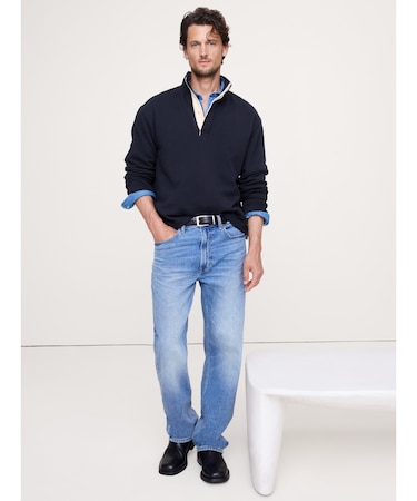 テリー モックネック スウェットシャツ