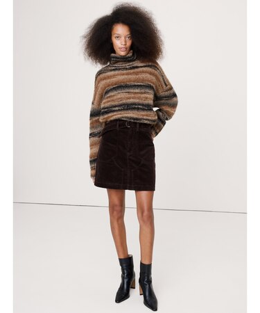 コーデュロイ ミニスカート