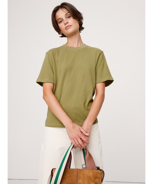 リラックス ジャージーコットン クルーネックTシャツ