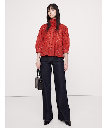 リバース ウエスタンシャツ