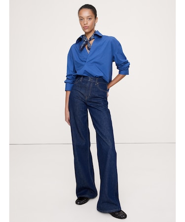 オーバーサイズ ロングスリーブ ポップオーバーチュニック