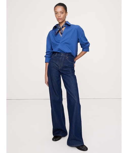 オーバーサイズ ロングスリーブ ポップオーバーチュニック