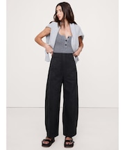 ハイライズ ユーティリティ バレルレッグ パンツ