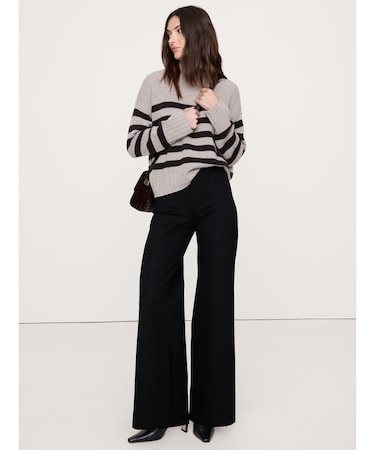 ワイドレッグ エブリウェア ポンチプルオンパンツ