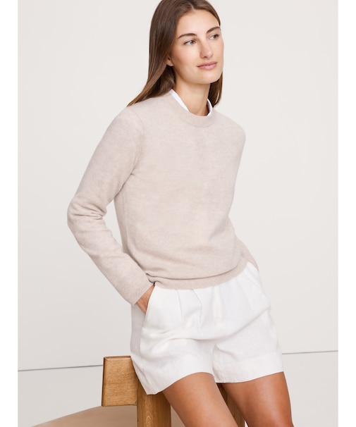 ライトウェイト カシミヤ クルーネックセーター