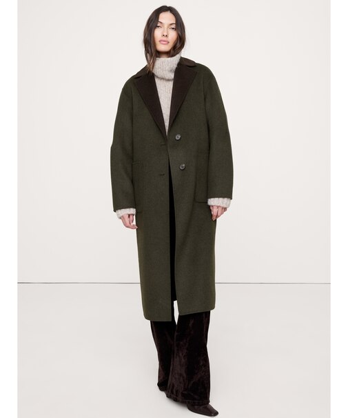 リバーシブル ダブルフェイス トップコート