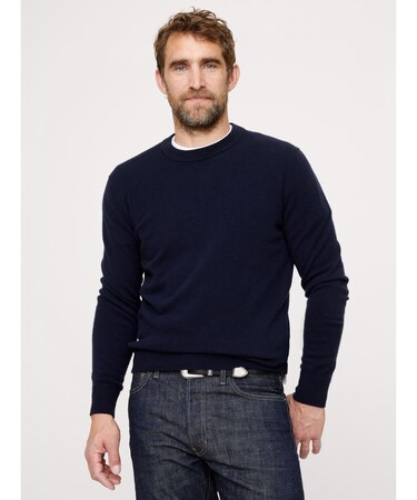 カシミヤ クルーネックセーター