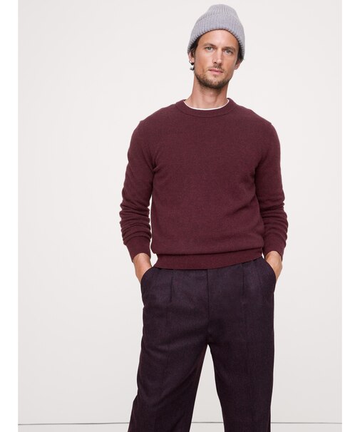 カシミヤ クルーネックセーター