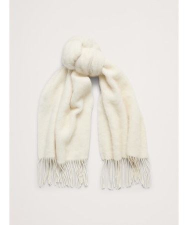 ブラッシュド アルパカウールブレンド スカーフ