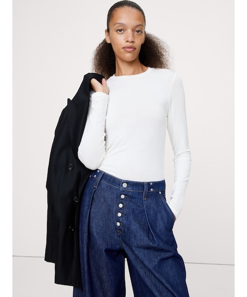 リュクス ウールブレンド クルーネックTシャツ