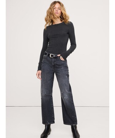 リュクス ウールブレンド クルーネックTシャツ