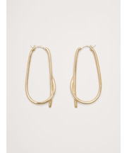 ラージノット フープピアス