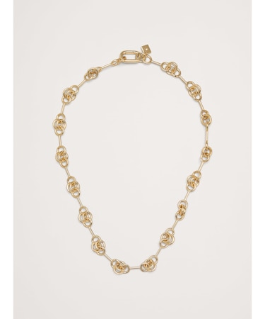 ダブルリングチェーンネックレス