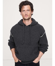 ◆メリノ コットン ニット パーカー