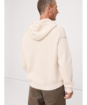 ◆メリノ コットン ニット パーカー