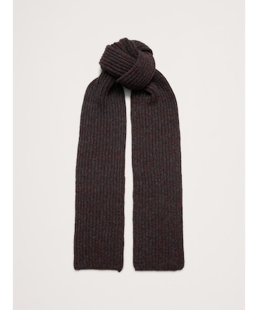 チャンキー アルパカウールブレンド リブ スカーフ