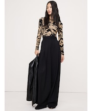 バーンアウト ベルベット クルーネック トップス