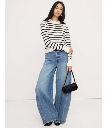 メリノ コットン クルーネックセーター