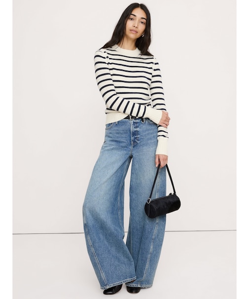 メリノ コットン クルーネックセーター