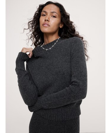 メリノ コットン クルーネックセーター