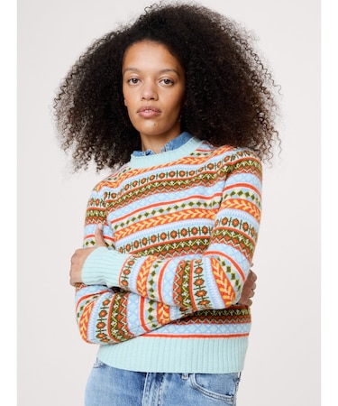 メリノ コットン クルーネックセーター