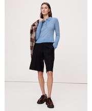 イタリアン アルパカ ブレンド ニットポロ