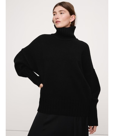 イタリアン メリノブレンド タートルネックセーター