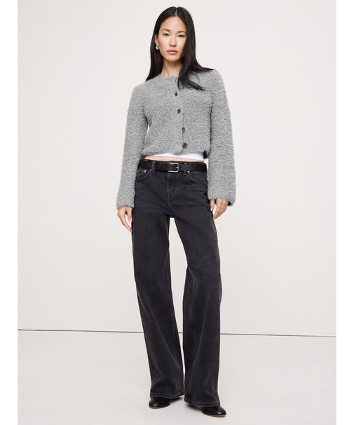 カーリー メリノブレンド カーディガン