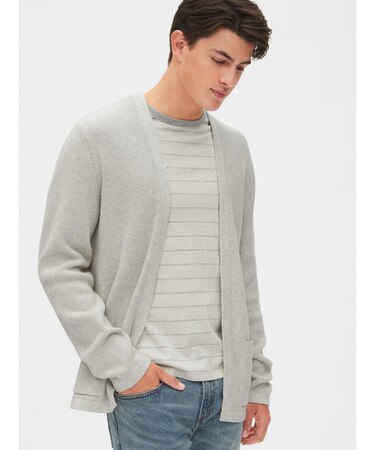 オープンフロントカーディガンセーター