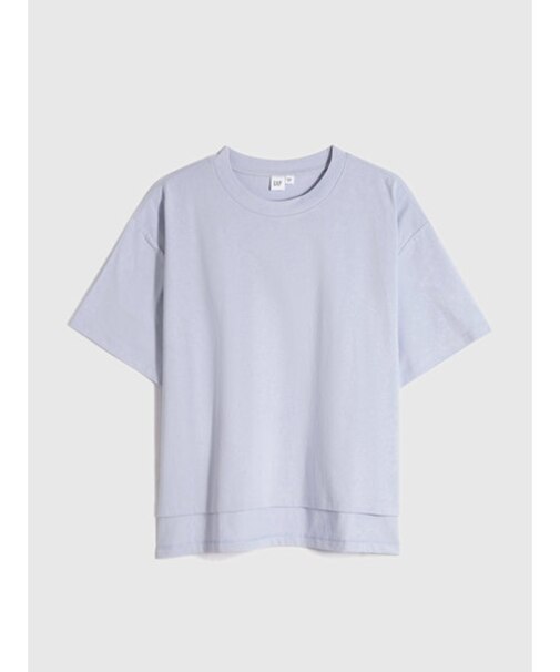厚手ステップヘムTシャツ