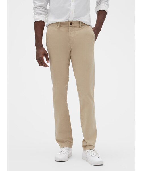 Gapflex エッセンシャル カーキ スリムフィット チノパンツ｜ギャップ