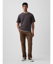 Gapflex エッセンシャル カーキ ストレートフィットパンツ