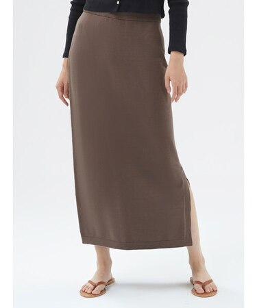 マキシ ニットスカート