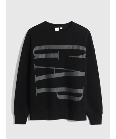 カーボナイズド フリース オーバーサイズ GAPビッグロゴ クルーネック