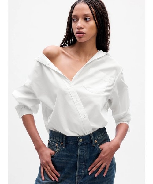 デニム クロップド ユーティリティ ジャケット｜ギャップの通販｜&mall