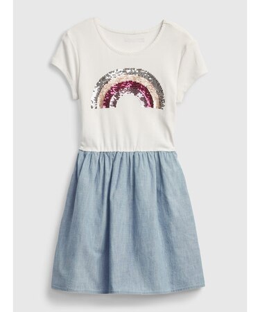 フリッピー変身スパンコール スケーターワンピース (キッズ)