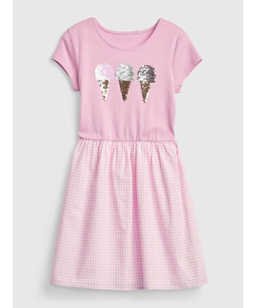 フリッピー変身スパンコール スケーターワンピース (キッズ)