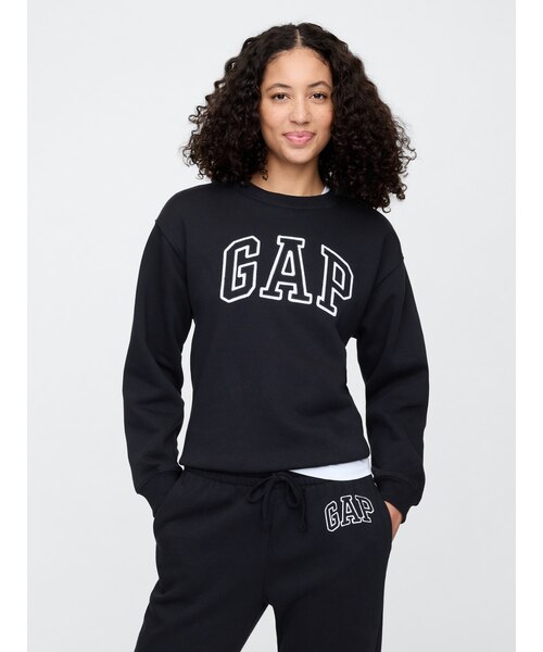 SPORTY & RICH クロップド丈 ロゴ フリース スウェット SPORTY & RICH クロップド丈 ロゴ フリース スウェット ネイビー