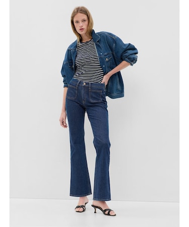 ウォッシュウェル ミッドライズ '90sフレアデニム